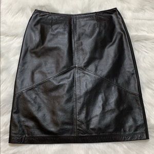100% Genuine Leather Skirt